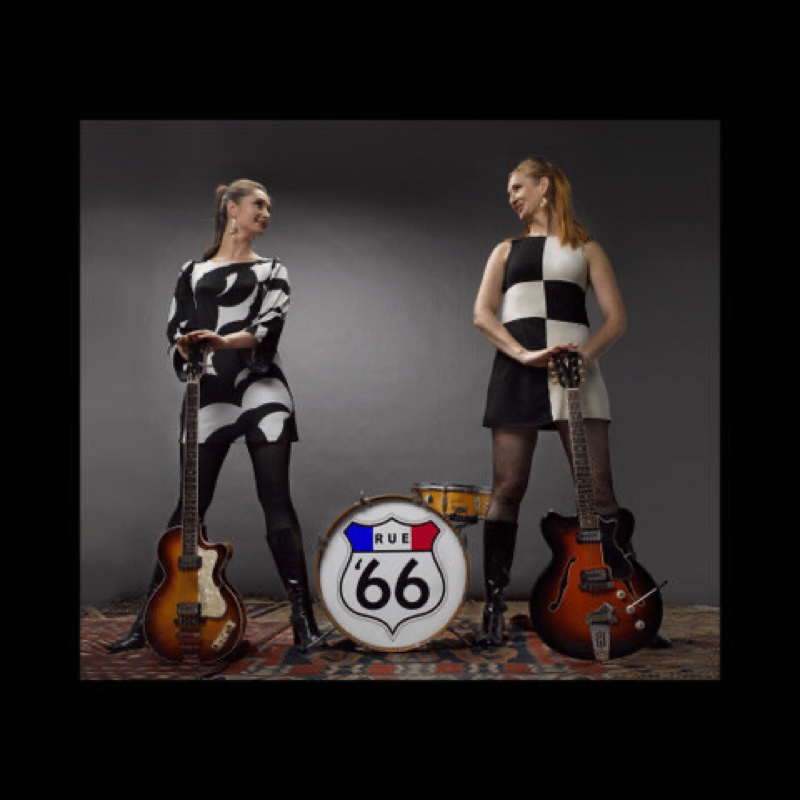 Partie de Dames EP cover — two mod figures in black and white